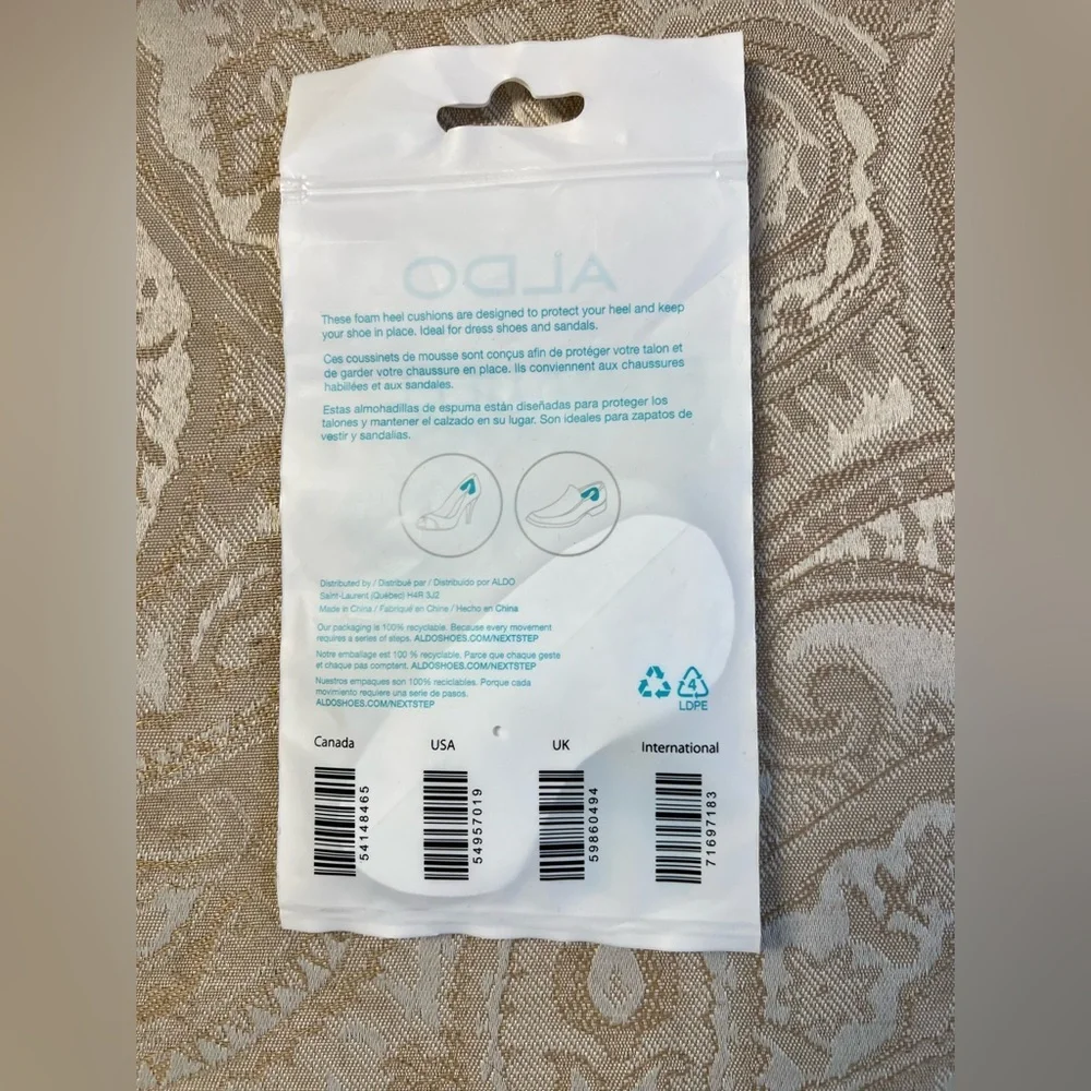 Aldo White Foam Heel Cushions - Picture 2 of 3